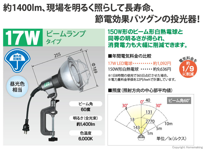 嵯峨電機工業 ガレージ 作業灯・ワークライト FLライト用カラー